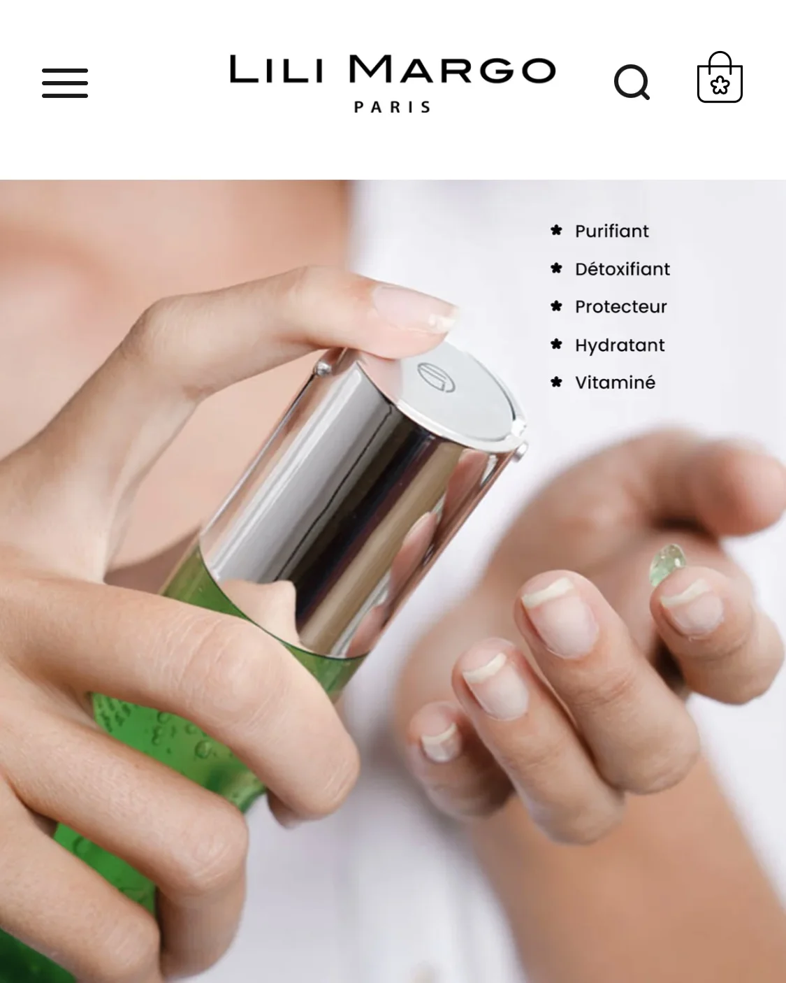 Photographe commercial Paris — Lili Margo packshot produit beauté